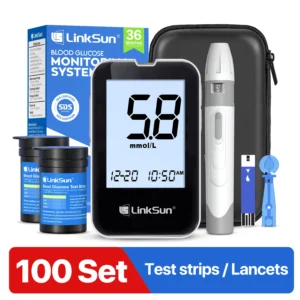 LinkSun G-425-3 Glucosemeter Complete Kit 10/50/100pcs